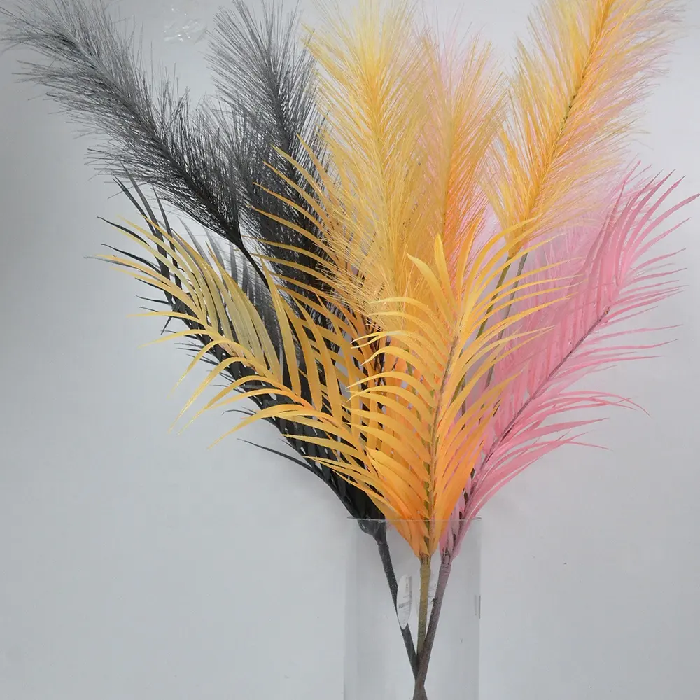 Silk artificial feather birds hanging flower wall