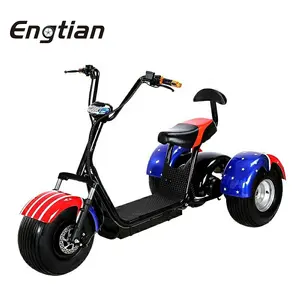 China Supplier 1000w Electric Scooter Price 3 Wheel Electric Passenger Tricycle