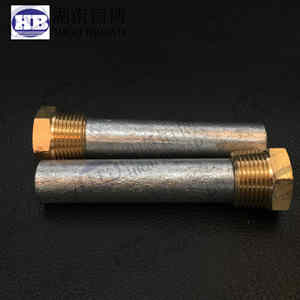 Cực Dương Bút Chì Mạ Kẽm E4 Với Phích Cắm Bằng Đồng 1/<span class=keywords><strong>4</strong></span> "NPT X 3" Kẽm Động Cơ - Product Image 6