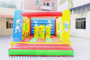 Joyeux <span class=keywords><strong>Plaisir</strong></span> Heureux Rebond <span class=keywords><strong>Maison</strong></span> Gonflable Saut Videur Château pour Vente - Product Image 2