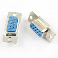 Adaptador serie USB RS232 DB9 hembra de 9 pines, 2 filas, conector DB9 tipo soldadura, 2 uds.