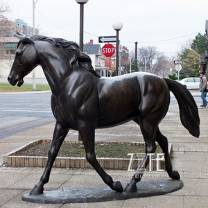 Caliente fundido método de artesanía jardín vida tamaño bronce salvaje mare <span class=keywords><strong>caballo</strong></span> con potro escultura estatua - Product Image 5