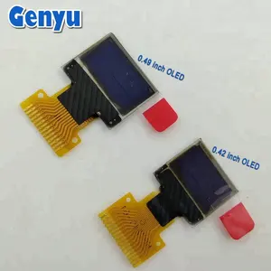 Миниатюрный экран Genyu 0,42 0,49 0,5 дюймов oled micro дисплей с паяльником FPC