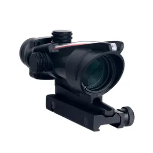 MZJ光学战术红色照明标线光纤瞄准镜4X32狩猎防震光纤瞄准镜