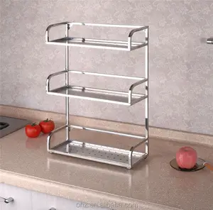 Canada style stainless steel kitchen spice racks/storage racks GFR-6D