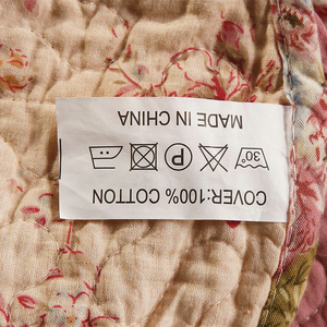 Bộ chăn ga gối cotton 100% họa tiết hoa đồng quê màu hồng, 3 món, cỡ Full/Queen - Product Image 4