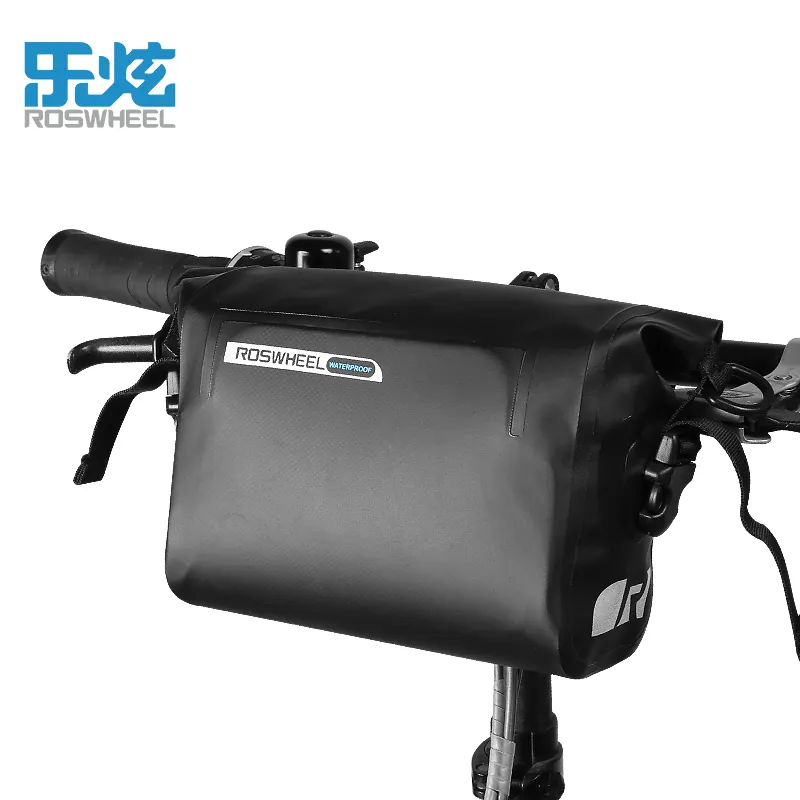 Roswheel Waterproof Design and Seamless Welding Bikepacking 2.5-3L Capacity 264g Road Bicycle Bike Handlebar Bags