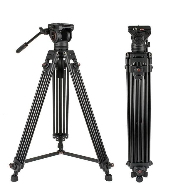 Cayer BV30 Hot Selling Aluminum Heavy Duty Video Camera Professional Tripod with Fluid Head