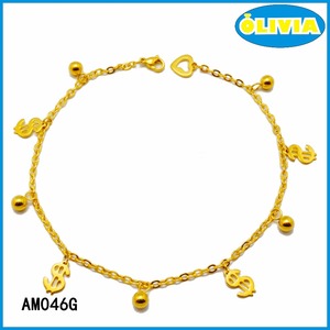 Olivia bisutería encantos afortunados verano tobillo pulsera tobillera de oro fino - Product Image 3