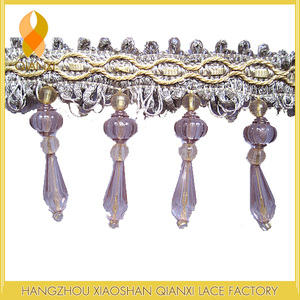 Thổ nhĩ kỳ giáo hội rèm cửa thiết kế ĐẸP <span class=keywords><strong>RED</strong></span> BEADED <span class=keywords><strong>FRINGE</strong></span> ĐỐI CURTAIN - Product Image 5