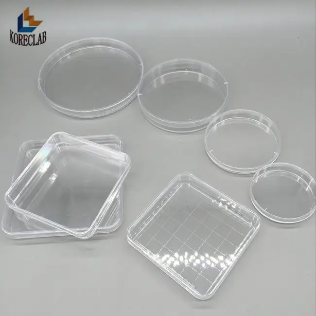 150mm laboratorio PS material plástico placa de Petri