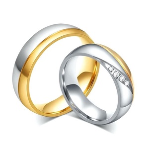 Anillos <span class=keywords><strong>de</strong></span> Compromiso <span class=keywords><strong>de</strong></span> Titanio <span class=keywords><strong>de</strong></span> Alta Gama Personalizados al por Mayor para Parejas, Anillos <span class=keywords><strong>de</strong></span> <span class=keywords><strong>Pareja</strong></span> <span class=keywords><strong>de</strong></span> Plata <span class=keywords><strong>de</strong></span> Moda, Joyería con Piedras Preciosas - Product Image 2