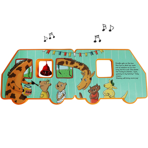 Libro morbido per bambini Esummi in EVA con campanello, libro giocattolo in schiuma EVA a forma di auto con divertenti storie di animali - Product Image 3