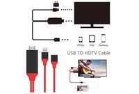 USB 3.1 Typ C zu HDMI 2 m Kabel Adapter Konverter Ultra HD 1080 P 4 k Lade HDTV Video Kabel für Samsung S8 S9 S10 für iphone
