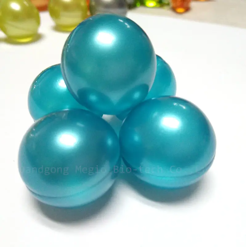 Sfera di 2 cm pompelmo profumo blu olio da bagno perline perle
