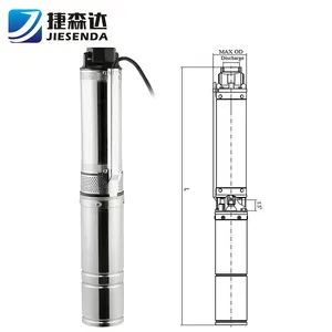 Jiesenda 0.75HP 90QJD3/8 깊은 우물 잠수정 <span class=keywords><strong>texmo</strong></span> 워터 펌프 - Product Image 5