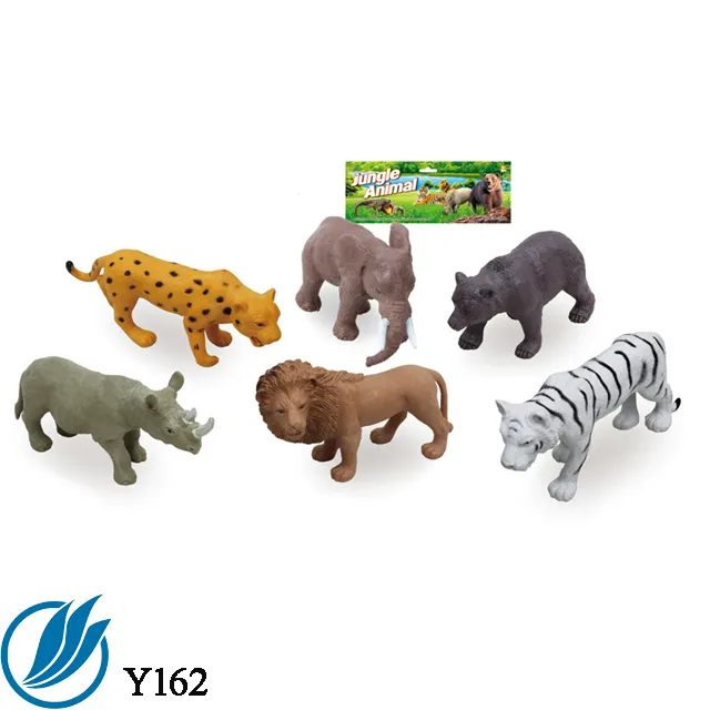高品質素敵な動物園のおもちゃ8個野生ミニ動物フィギュアセット