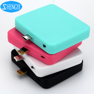 2 <span class=keywords><strong>en</strong></span> 1 móvil conector uso desechable Banco de la energía 1000 mAh - Product Image 5