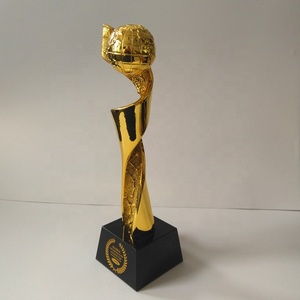 โลกโลกถ้วยรางวัลที่กำหนดเองชุบทองคริสตัลรางวัลบริษัทครบรอบของที่ระลึกรางวัล - Product Image 3