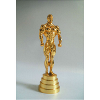 Jolie statue de trophée sportif de gymnastique pour homme, trophée personnalisé de musculation