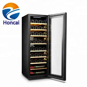 Resfriador de vinho com compressor, geladeira para vinho com display de 100l