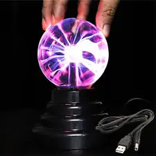 Novelty Children's Birthday New Year Gift Table Craft Grow Plasma Lights Lamp Ball With USB Powered