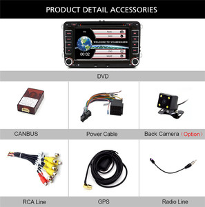 Reproductor GPS Android 2 Din de 7\" DDP para Volkswagen Golf 6, Passat B6 B7, Touran, Polo, <span class=keywords><strong>Seat</strong></span> León <span class=keywords><strong>2023</strong></span>, Almacén en España, Europa - Product Image 6
