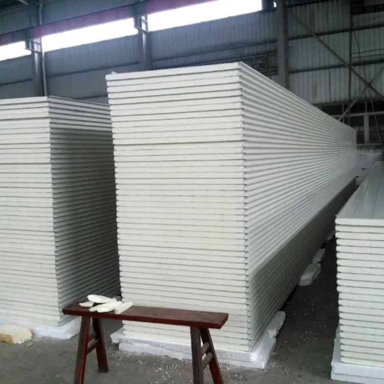 2018 New product eps caravan fireproof concrete wall sandwich panel with bottom price
