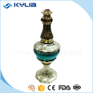 Aladdin lámpara de giro de metal de oro forma 18 ml botella de perfume - Product Image 4