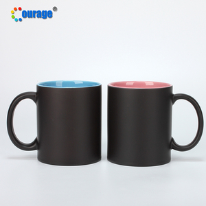 Yiwu 11oz bunte innere Hitze leer magische Tasse Farbwechsel becher Keramik