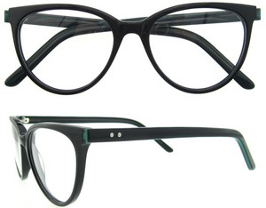 2015 más popular de anti - fatiga miopie negro gafas de mujer de moda gafas de forma de ojo de gato Johnny Depp anteojos CE & FD - Product Image 5