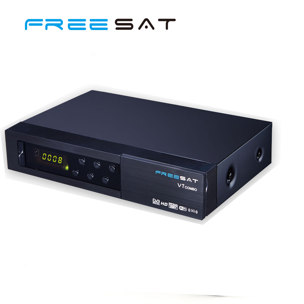 Freesat V7 combo dvb-s2 dvb-t2 récepteur satellite soutien biss key powervu cccam youtube hd sexe porno vidéo