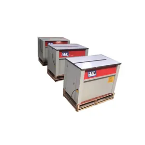 Double motors semi auto strapping machine carton box high table closed boy semi-auto strapping machine belt binding tying