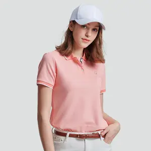 T shirt wholesale cheap Plain outdoor sports Women's pink polo quick dry shirt