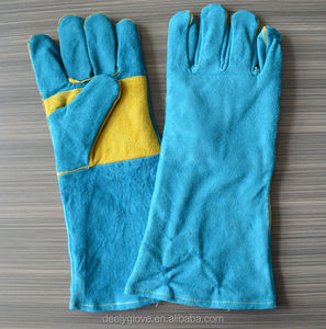 Cow split leather welding gloves utility Tig, long gloves utility manual welding, sure <span class=keywords><strong>the</strong></span> hand gloves utility - Product Image 1