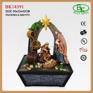 Nativité <span class=keywords><strong>fontaine</strong></span> sainte famille Statue <span class=keywords><strong>fontaine</strong></span> d'eau - Product Image 1