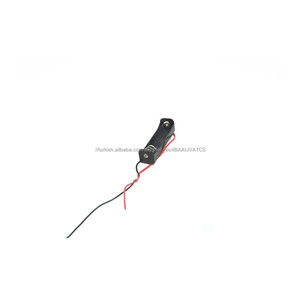 Tek AAA hücre (UM-4 * 1) kurşun tel ile 1.5 v Pil Tutucu Kutusu Kılıf Siyah - Product Image 3