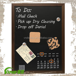 Pizarra multifuncional montada en la pared con almohadillas de corcho y pizarra de calendario Categoría de producto tablero negro - Product Image 1