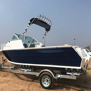 <span class=keywords><strong>Alluminio</strong></span> Cuddy Metà Cabina <span class=keywords><strong>Barca</strong></span> con <span class=keywords><strong>Pieghevole</strong></span> Bimini e Motore - Product Image 5