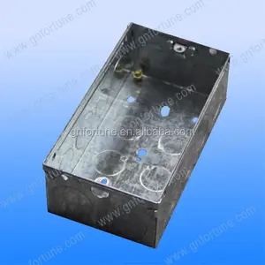 Caixa de tomada de aço galvanizado eletroduto de metal caixa 3x6