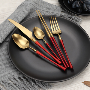 304 18/10 D041 cucchiaio d'oro sostenibile in acciaio inox <span class=keywords><strong>posate</strong></span> <span class=keywords><strong>Set</strong></span> per regali aziendali con Logo Laser - Product Image 3