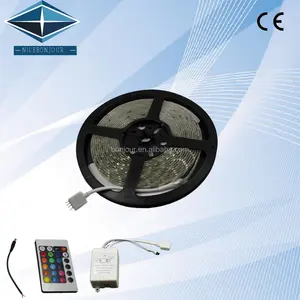 Tira de luz LED RGB color cambiable 5050 300 SMD con el regulador alejado tira llevada impermeable 5 metros