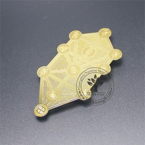 Kim Loại Giá Rẻ Thẻ Thủ Công Mỹ Nghệ Kết Thúc Khắc Yantra Thẻ Năng Lượng - Product Image 5