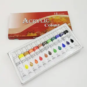 Acrilico set di Vernice 12 ml 12 di colore Non tossico