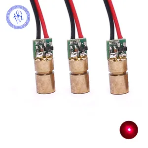 Mini Cabeça de Lazer 6mm 3 V 5 mW 650nm Red Dot Módulo Laser Show