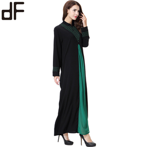 Tessuto per Abaya in Poliestere per <span class=keywords><strong>Donna</strong></span> all'Ingrosso da Jeddah, Malaysia, <span class=keywords><strong>Abbigliamento</strong></span> <span class=keywords><strong>Etnico</strong></span> Musulmano - Product Image 5