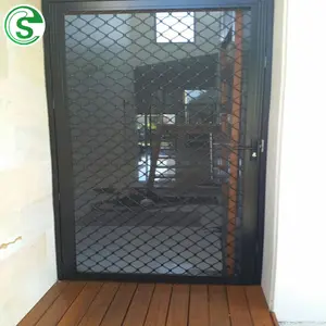 Алюминиевый сплав Алмазная оконная решетка двери, алюминиевая амплимеш для раздвижного окна