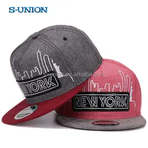 หมวกฮิปฮอปแนววินเทจ NY City,หมวกกีฬากลางแจ้งหมวกเบสบอลสแนปแบคผ้าคอตตอนใส่ได้ทั้งผู้ชายและผู้หญิงปี S-UNION