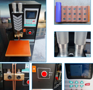 Pneumatischer doppelseitiger Punkt punkts chweiß gerät der Marke <span class=keywords><strong>TMAX</strong></span> Schweiß maschine Batterie laschen schweiß gerät für Zylinder zellen paket - Product Image 3