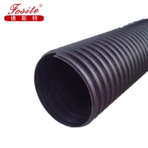 Drainage Pipe HDPE Double Wall Corrugated Drainage Pipe Collector Drains Pipe In Dn300-4000